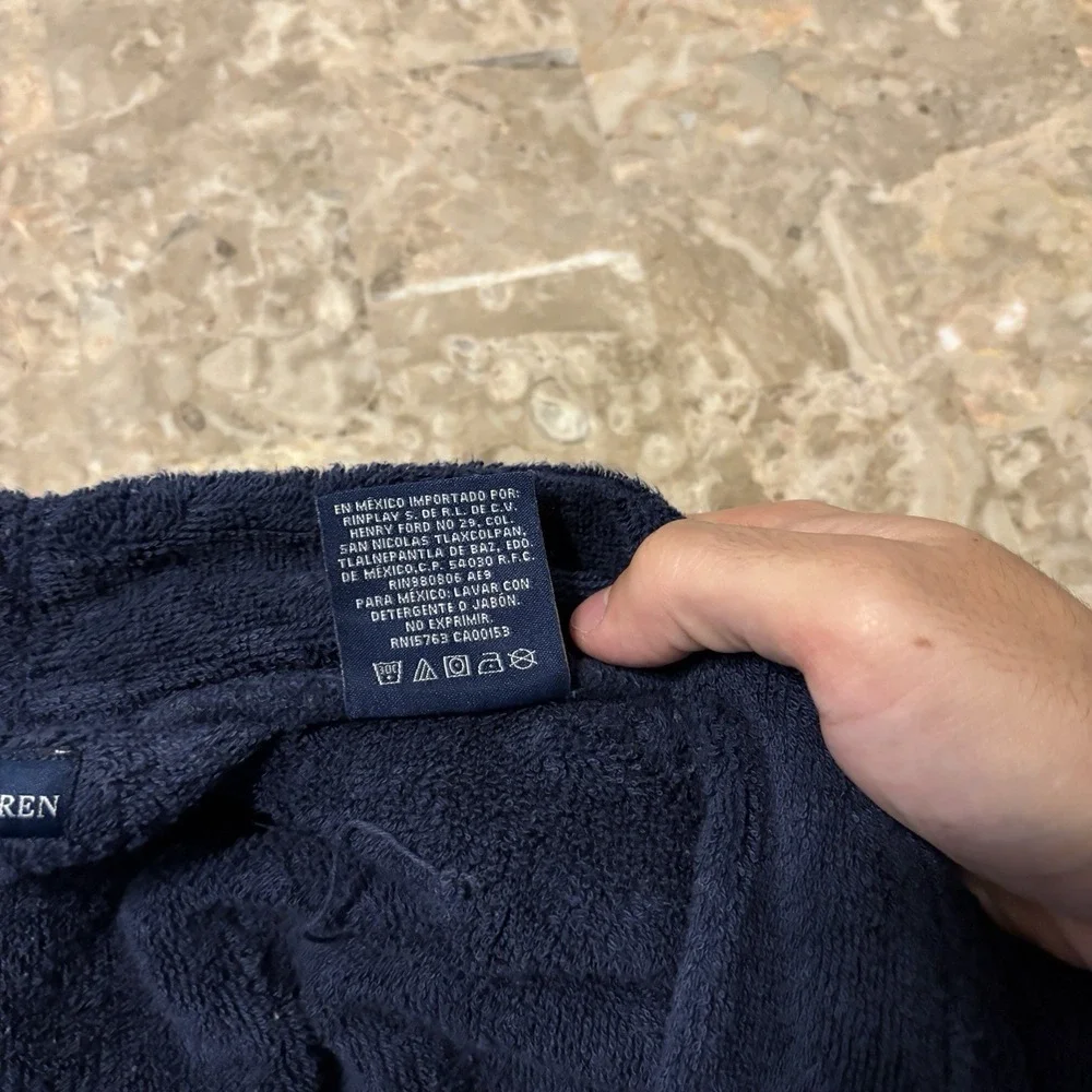 Polo Ralph Lauren 2012 Team USA Robe Mens Small Blue Terry Cloth Towel Olympics